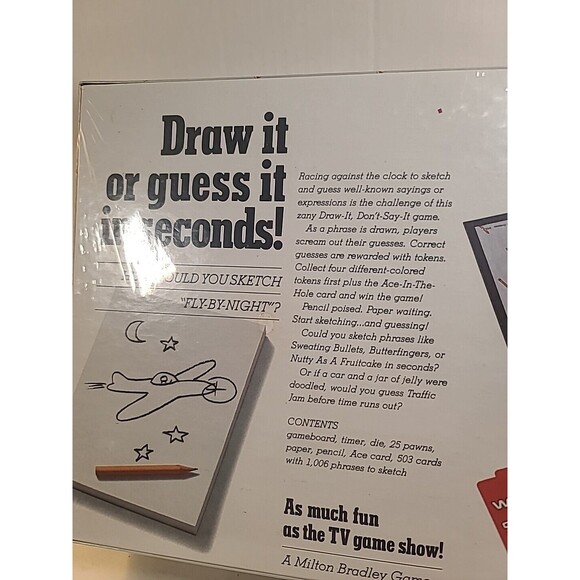 Factory sealed 1987 Sketching game "Win Lose or Draw" Milton Bradley Walt Disney - Picture 4 of 5